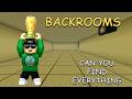 *Can You Find Everything* Backrooms Update Roblox