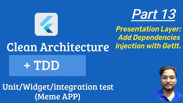 Flutter Clean Architecture Course - Adding Dependency Injection with GetIt Package (Part 13)