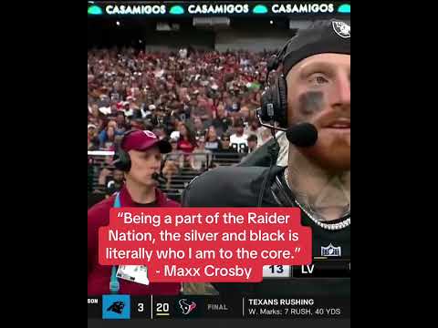 Maxx Crosby 🤝 Raider Nation (via NFL Network)