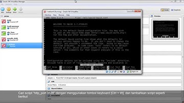 Tutorial Instalasi dan Konfigurasi Proxy Server Debian 6 Di Virtual Box