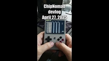 ChipNomad video devlog (April 27, 2025)