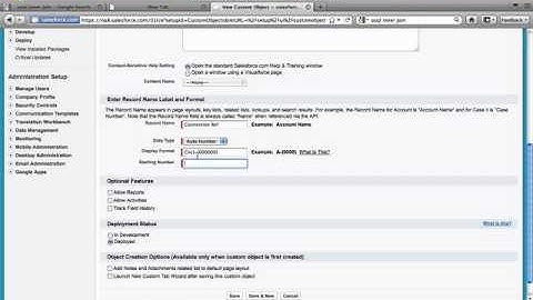 SalesForce.com: Create Custom Objects (part 2 of 2)
