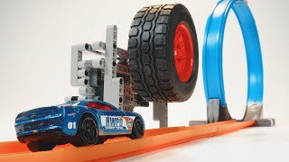 🔥Hot Wheels Launcher or Speed Booster? Lego Technic #lego #hotwheels #moc