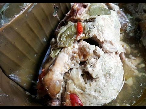 Resep Cara Membuat Garang Asem Ayam Bungkus Daun Pisang - YouTube