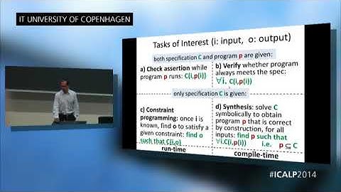 ICALP 2014 Copenhagen Keynote of Viktor Kuncak: Verifying and Synthesizing Software