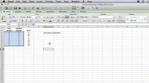 How to Tell if a Worksheet Is Protected in Microsoft Excel 2003