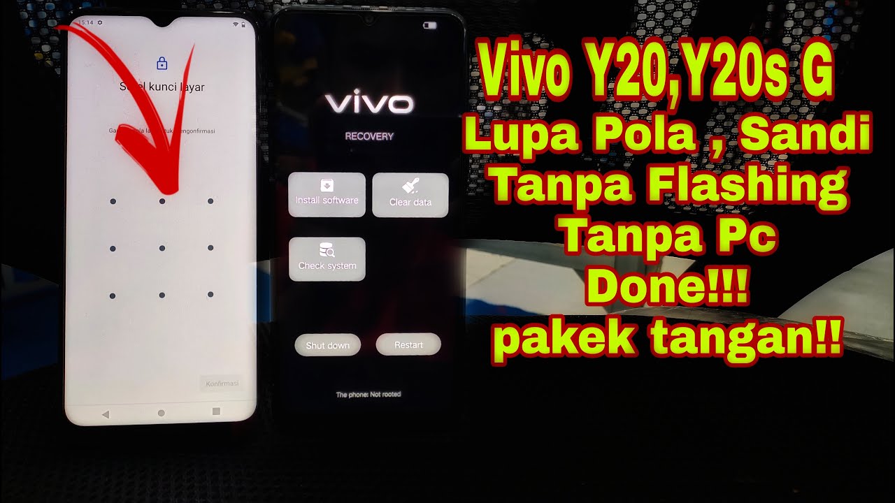 Vivo Y20 Y20s G Hard Reset Sandi Pola Tanpa Pc 100 Work Youtube