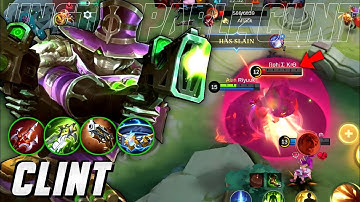 CLINT IS STILL BEST MARKSMAN IN RANK!!! MUST SEE DAMAGE!! MLBB GAMEPLAY