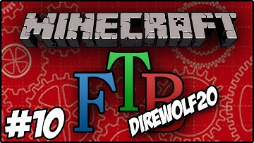 Minecraft: DireWolf20 Feed The Beast - Slag Furnace, Solar Turbine and Reflective Mirror #10