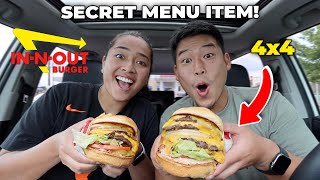 Trying The In-N-Out 4x4 Animal Style Burger | Full Review