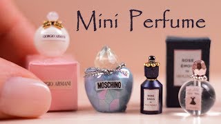 Miniature Perfume Bottles for Dollhouse | Giorgio Armani Moschino Rose Emois de Molinard Guerlain