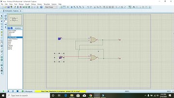 RS latch in proteus || How to make RS latch in proteus || SR latch in proteus || RS latch simulation