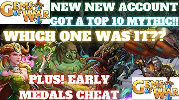 Gems of War NEW NEW Account Playthrough 2022 / FIRST MYTHIC TOP 5, staying in good guild as low lvl