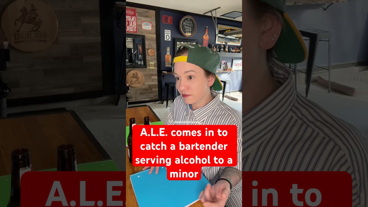 Serving alcohol to a minor can get a bartender arrested🚨#itsjustaskit #bartenderstories