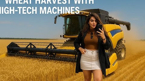 🔥 Wheat Harvest with High-Tech Machines 2025