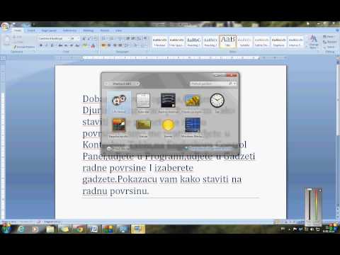 Video: Kako Instalirati Gadget Na Radnu Površinu