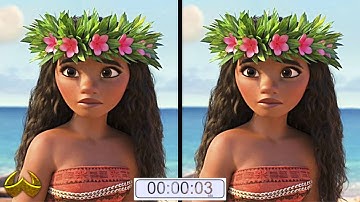 ONLY TRUE GENIUS CAN FIND THE DIFFERENCE | 100% FAIL | MOANA MOVIE PICTURE PUZZLE