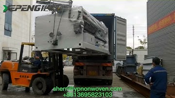 How to load non woven machine into 40HQ containers