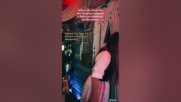 The consequences of being neighbours with the dwarves⚔️😤 #dwarves #elfcosplay #tavern #robots