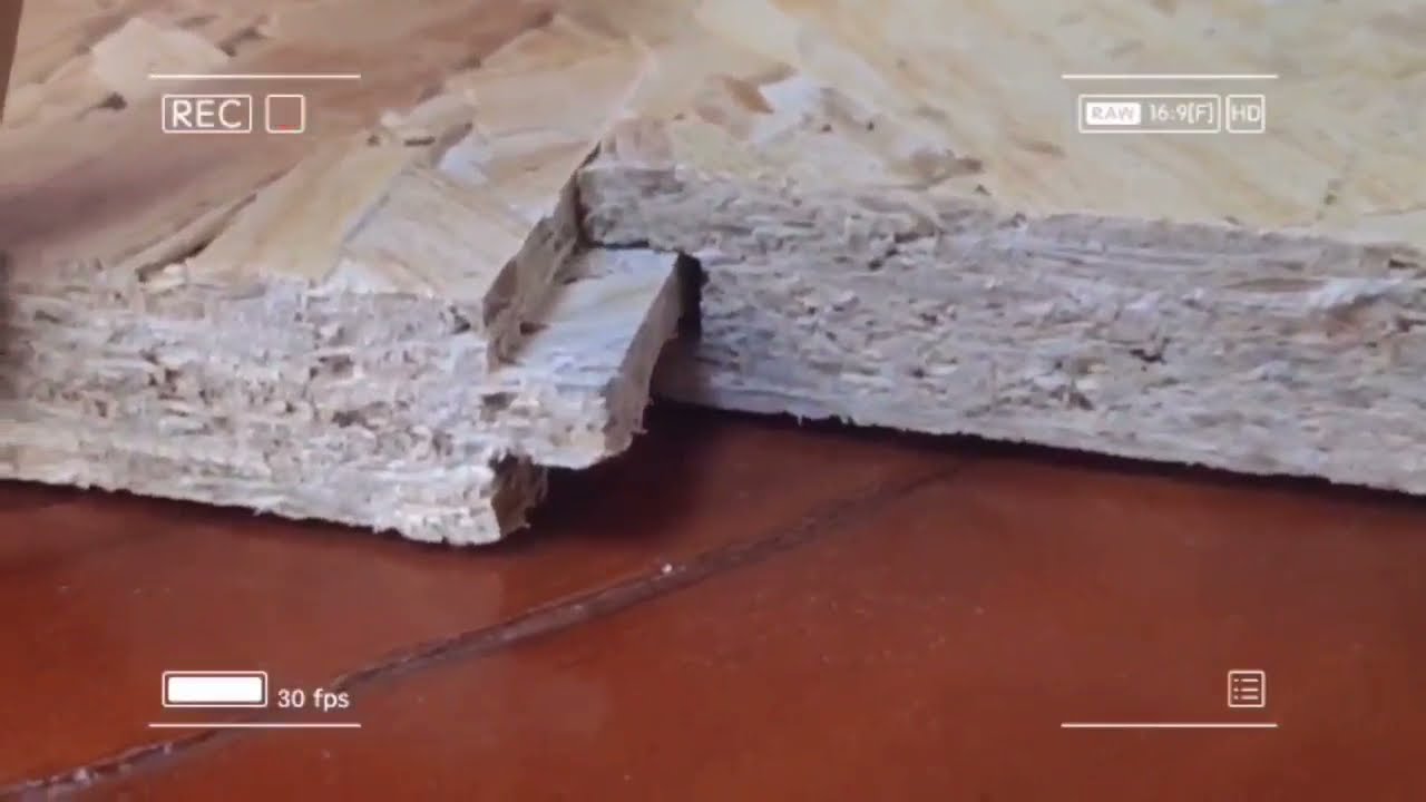 OSB (Oriented Strand Board) with tongue and groove - YouTube