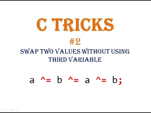 C Tricks #2  || Swap Two Variables without using Third variable || C Programming || Problem solving
