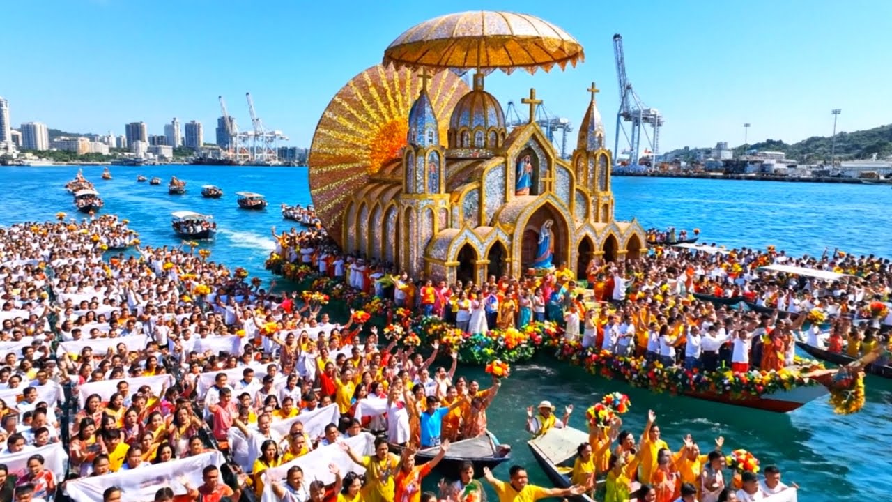 Cebu Santo Niño Fluvial Procession Parade 2026 | Millions of Devotees at Sea in the Philippines