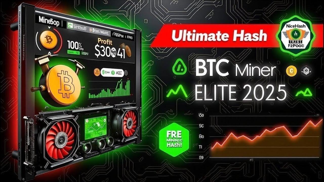 Bitcoin Miner Elite 2025: Free Mining Tool | NiceHash, Trust Wallet, F2Pool | Ultimate Hash Method