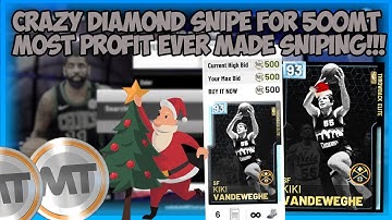 NBA2K19 25 DAYS OF SNIPING EPI 11 - DIAMOND SNIPE FOR 500 - CRAZIEST SNIPE OF MY LIFE - BEST FILTER
