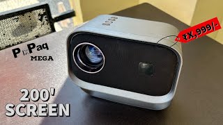 Pixpaq Mega Projector Unboxing &amp; Review..🔥 | Best Projector For Home Theater Under 10000⚡️