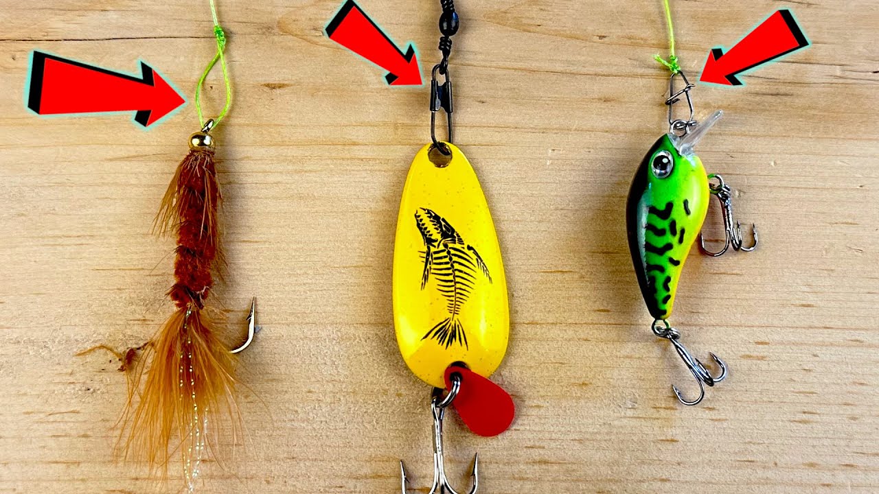 When To Use Snaps or Snap Swivel or When to Tie Your Fishing Lure