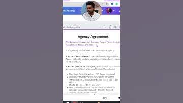 How to Create Agreement in 1 Minute for Services | Deepak Devda | #shorts #freelancing