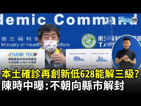 本土確診再創新低！628有望解除三級？ 陳時中曝計畫：不朝向縣市解封