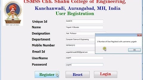 student registration system c# windows form application User Registration Sign Up Form SQL Server 2