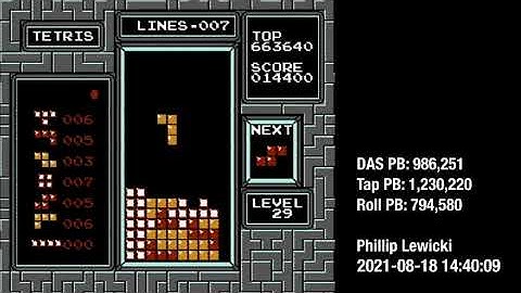 56 drought on Level 29 in NES Tetris