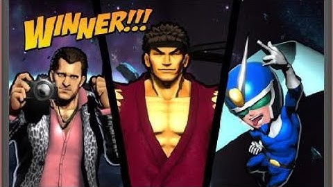 ULTIMATE MARVEL VS. CAPCOM 3 Ryu,Frank West,Vewtiful Joe Arcade Mode