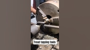 tapping threading #lathemachine #machine #technology #cnc #threads #threading #threadwork