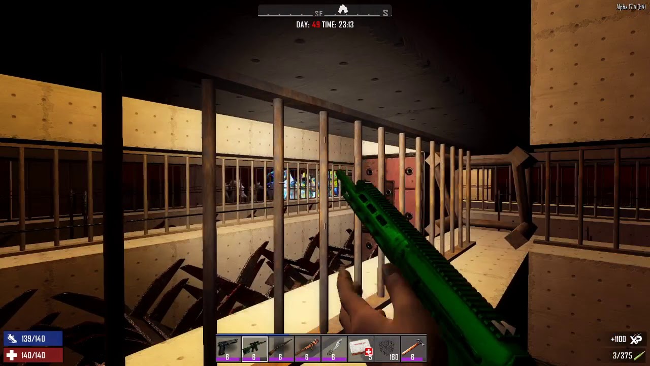 Bunker Base Day 49: the power of Dart Traps + Electric Fences.