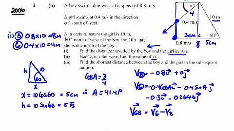 2006 Relative Velocity Q2b