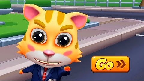 Cat Runner game|best gameplay Run , jump and collect gold couns 🤑