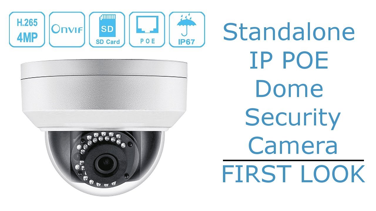 Standalone IP POE Dome Security Camera 