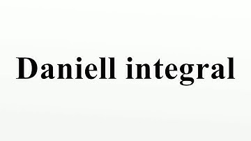 Daniell integral