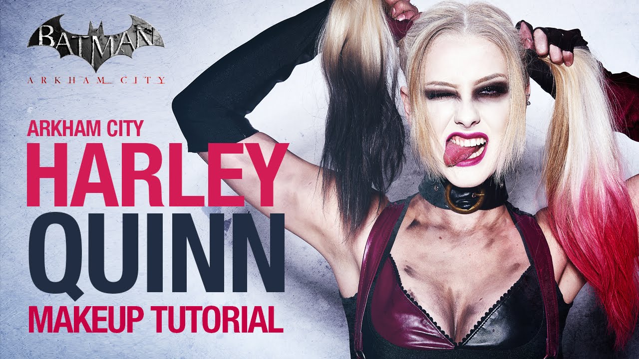 Arkham City Harley Quinn Makeup Tutorial YouTube