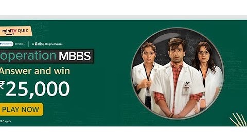 Amazon Mini Tv  Quiz Today Answer    l 28 June 2021