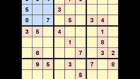 How to Solve Globe and Mail Sudoku Five Star May 1, 2022