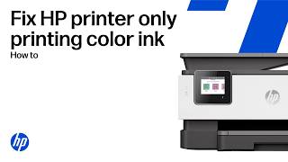 How To Fix Hp Printers That Only Print In Color Ink | Hp Support