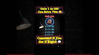 🔥Can you solve this puzzle | Maths puzzles #shorts #trendingreels #viral