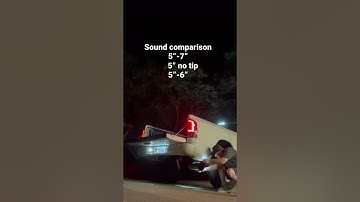 Exhaust tip Sound comparison
