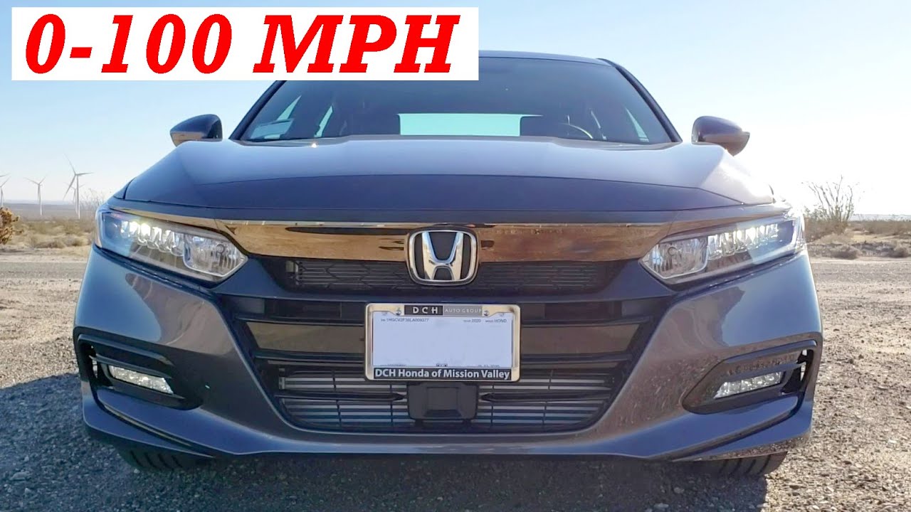 Honda Accord Sport 2 0t 10 Speed 0 100 Mph Youtube