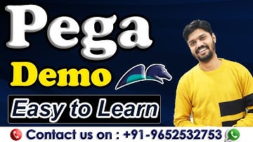 PEGA DEMO 01 | Real Time Project Walk - Through | New Batch | Nov 1st | For Training +91-9652532753