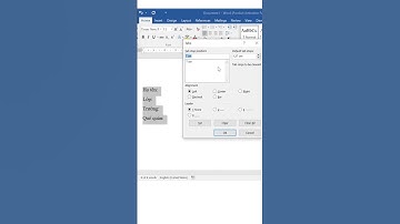 Tạo dấu chấm chấm trong word
